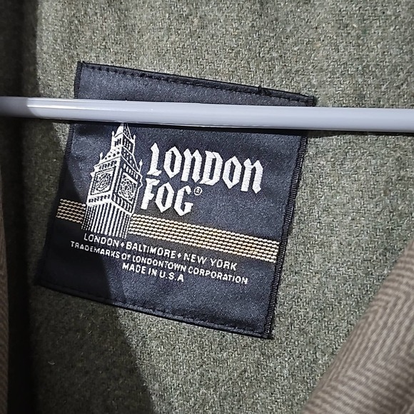 London Fog Trench Coat Size 12 - Picture 3 of 6
